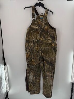 Blue Mountain Realtree Edge Camo Insulated Bib Overalls Kids XL Hunting